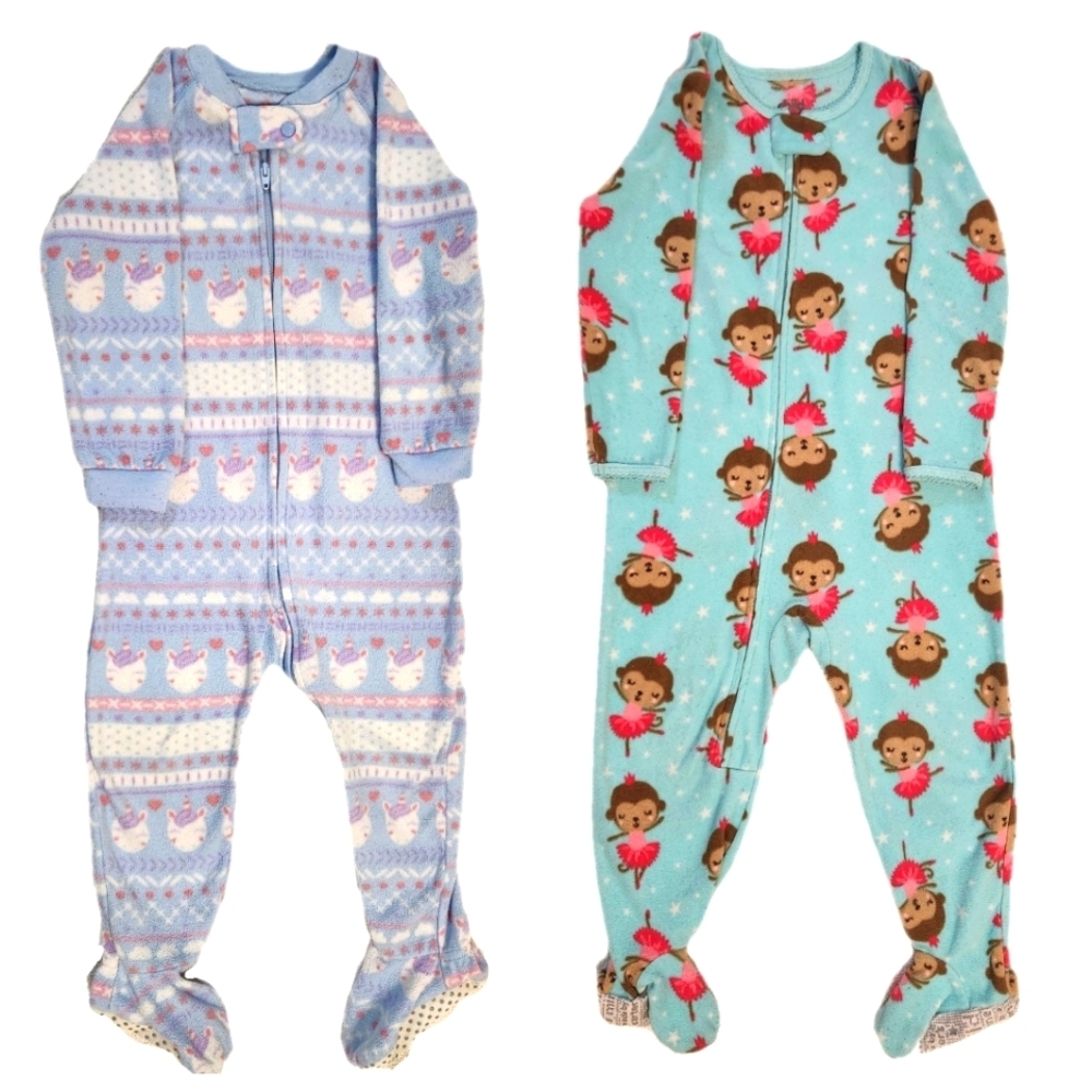 2T Baby/Toddler Fleece Sleepers, Onesies, Footies